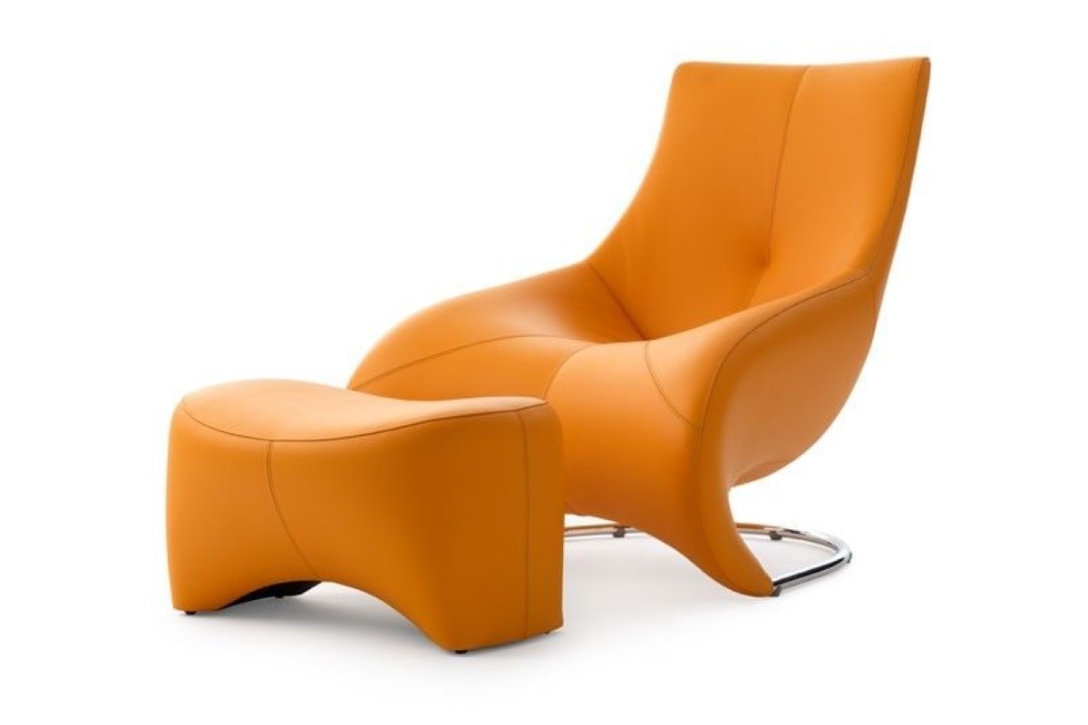 Productafbeelding van Leolux poef + fauteuil Darius (setprijs)