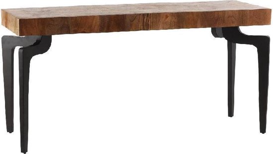 PTMD Riff Wood mango rectangle console table