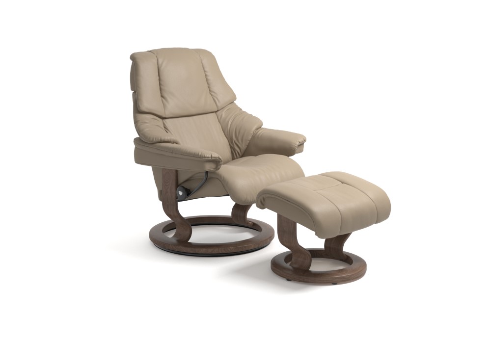Productafbeelding van Stressless fauteuil + hocker Reno M