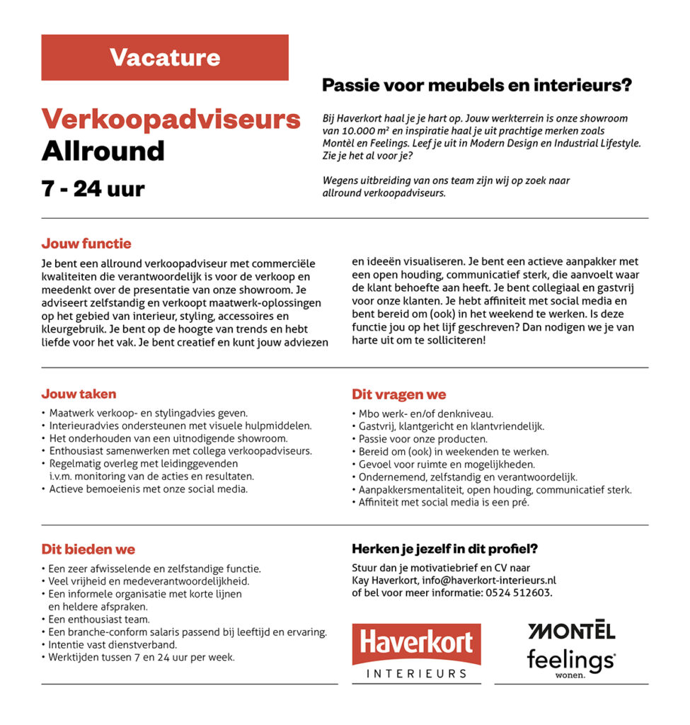 Haverkort Vacature Verkoopadviseur 240912